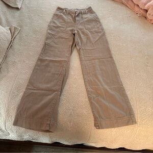 Universal Threads Beige Casual 100% Cotton Jeans 00R / 24 Fair Trade Wide Leg